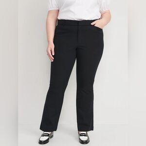Old Navy High-Rise Black Pixie Flare Pants